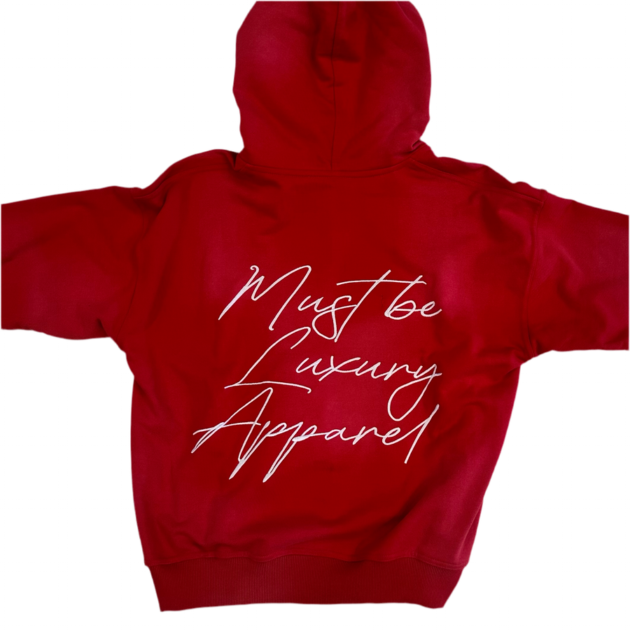 Devoir LA Washed Red Luxury Hoodie