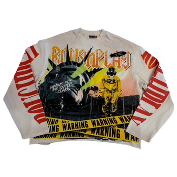 RoughPlay Warning Long Sleeve (Tan) [USED S]
