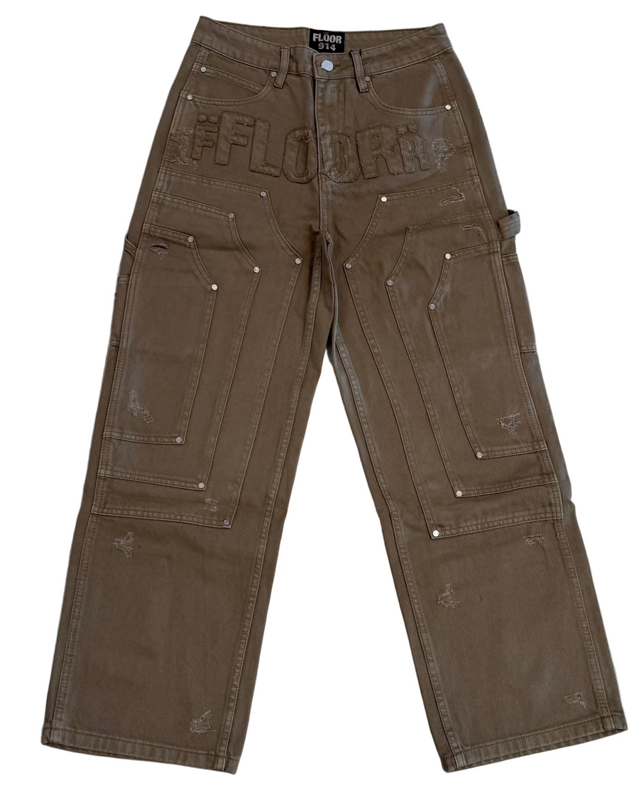 FLOOR914 TRIPLE KNEE CARPENTERS (KHAKI)