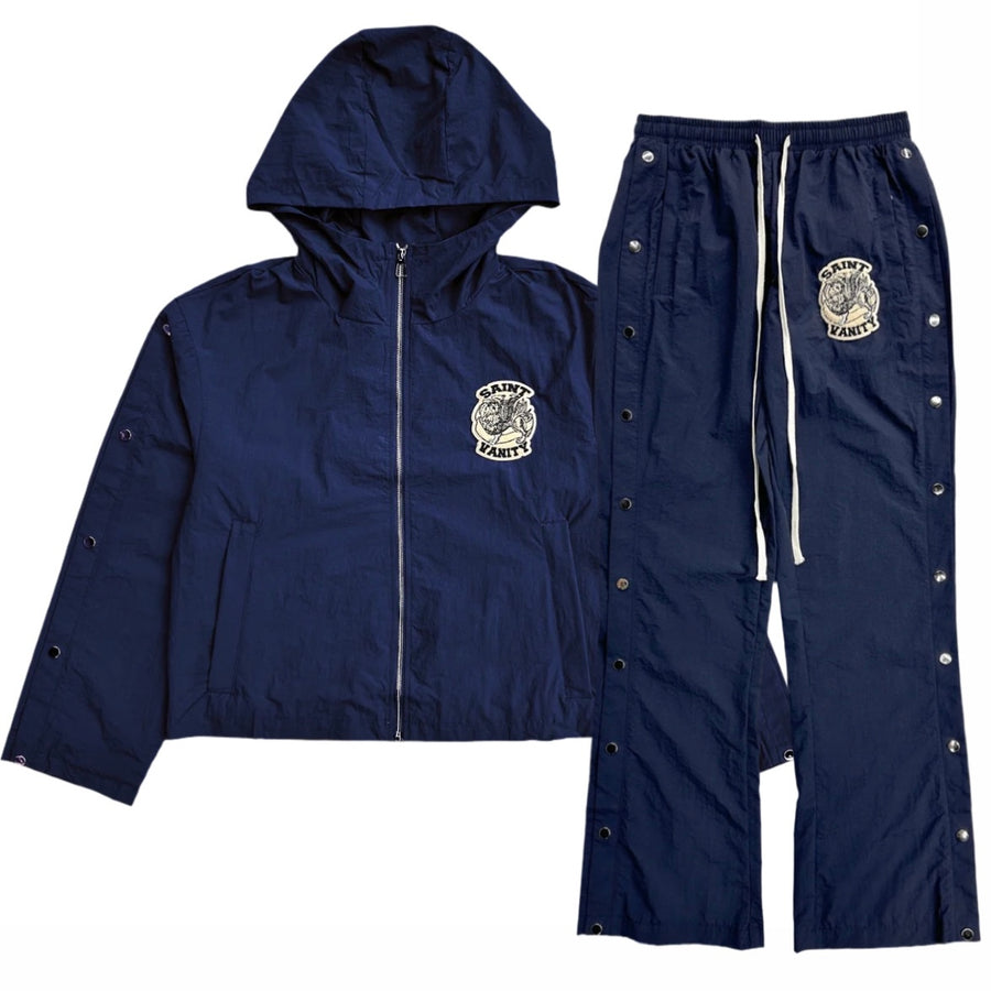 Saint Vanity Nylon Hooded Track Set (Midnight Blue)