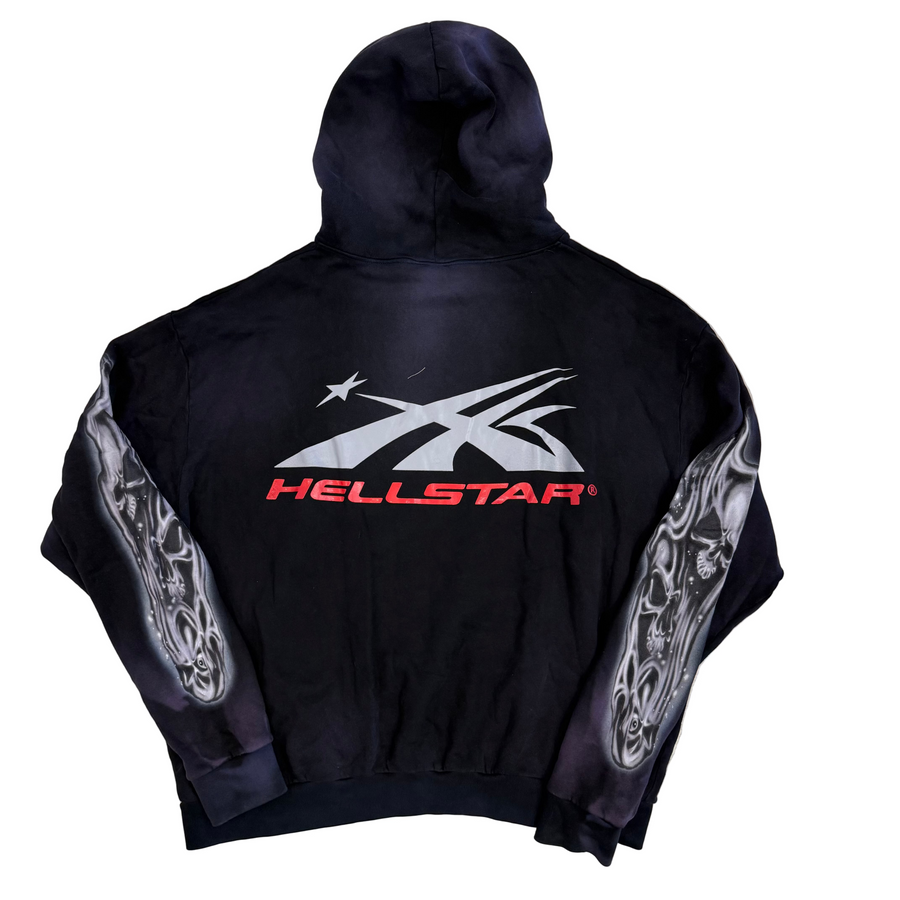 BF | Hellstar Airbrushed Skull Hoodie 