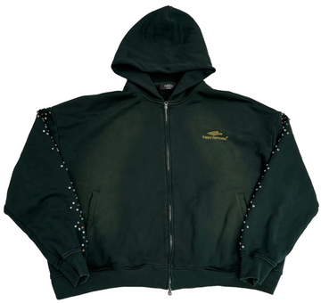 BF | HMDD GREEN BEAN CRYSTAL ZIP UP [USED XL]