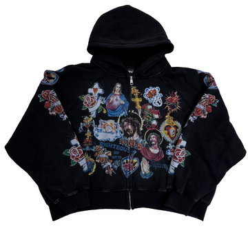 BF | Righteous Risen King Cropped Zip Up 