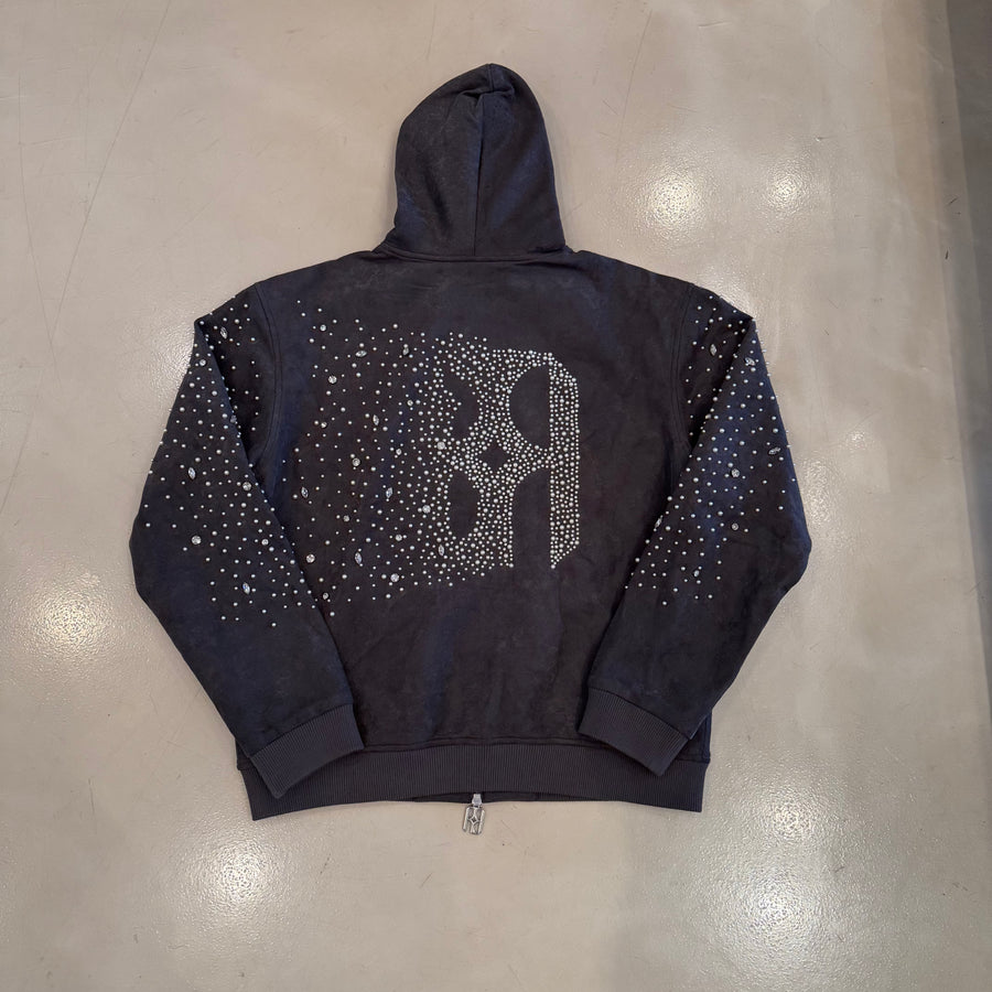 BF | BIRTH OF ROYAL CHILD CASHEW BLOSSOM PEARL ZIPPER HOODIE [USED XL]