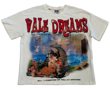 BF | Vale Forever All Dogs Go To Heaven Tee Cream [USED M]