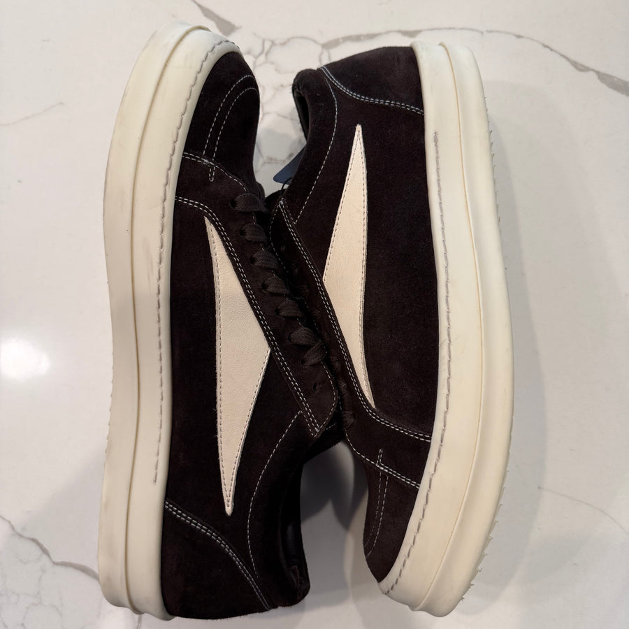 Rick Owens Vintage Mahogany Milk Sneaker (USED 11M)