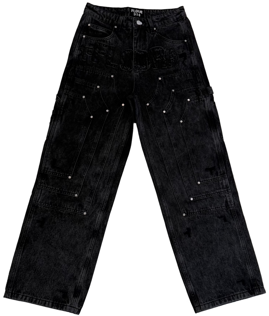 FLOOR914 TRIPLE KNEE CARPENTERS (BLACK)