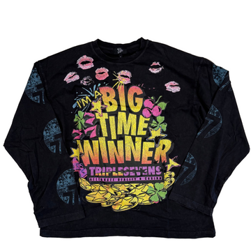 Triple Sevens Lucky Kiss L/S Tee (Black)