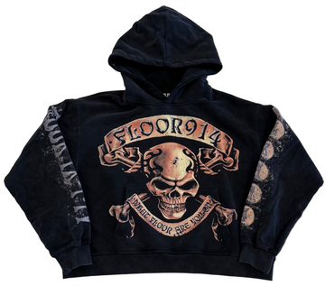 BF | FLOOR914 IRON SKULL HOODIE [USED S]
