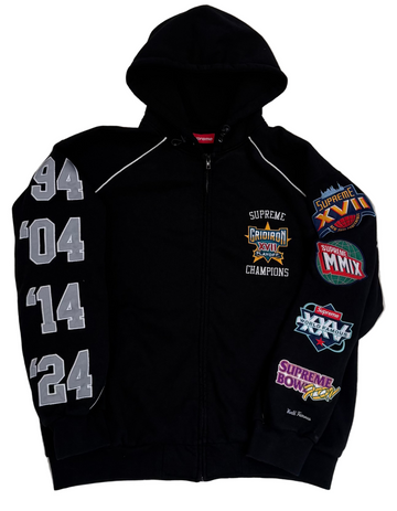 BF | Supreme Playoffs Zip Up Hooded Sweatshirt 