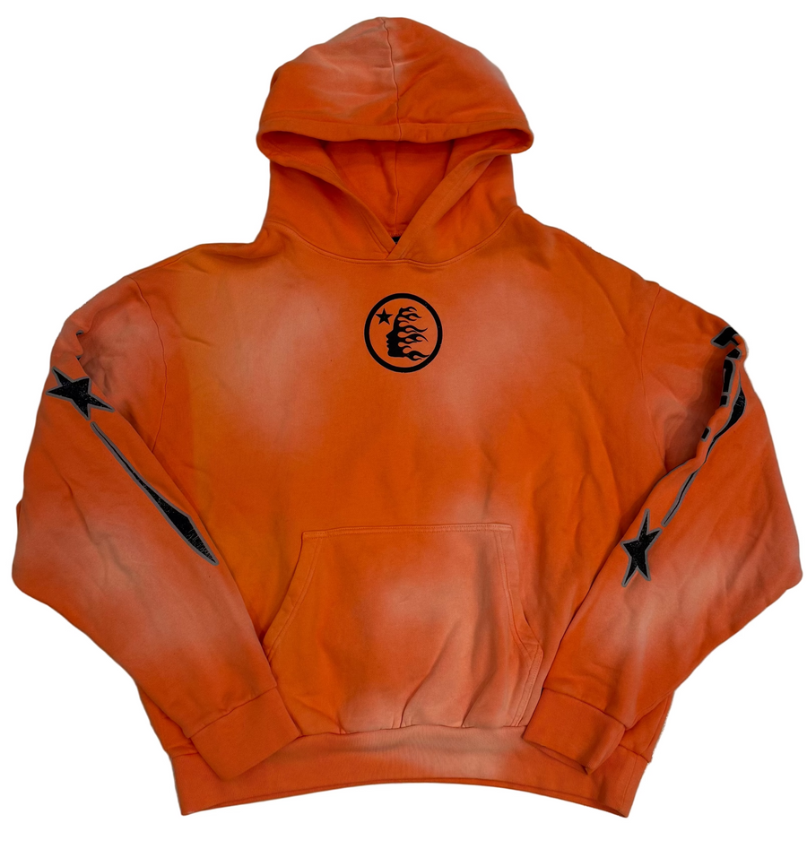 BF | Hellstar Studios Fire Orange Hellstar Hoodie [USED XL]