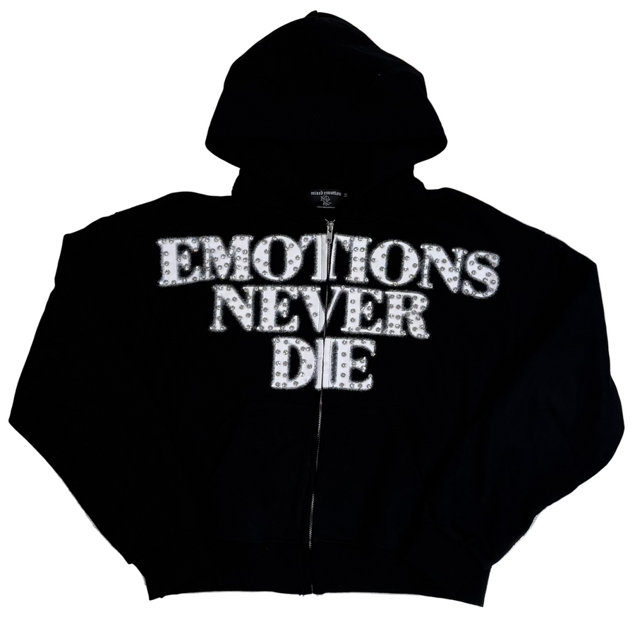 BF | Mixed Emotion End Rhinestone Hoodie 