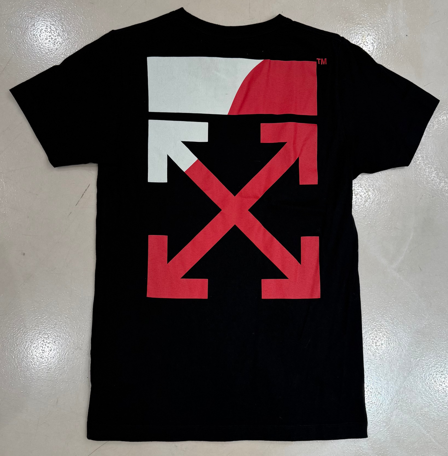 BF |OFF-WHITE Slim Fit Split Logo Print T-Shirt 