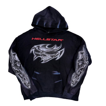 BF | Hellstar Airbrushed Skull Hoodie 