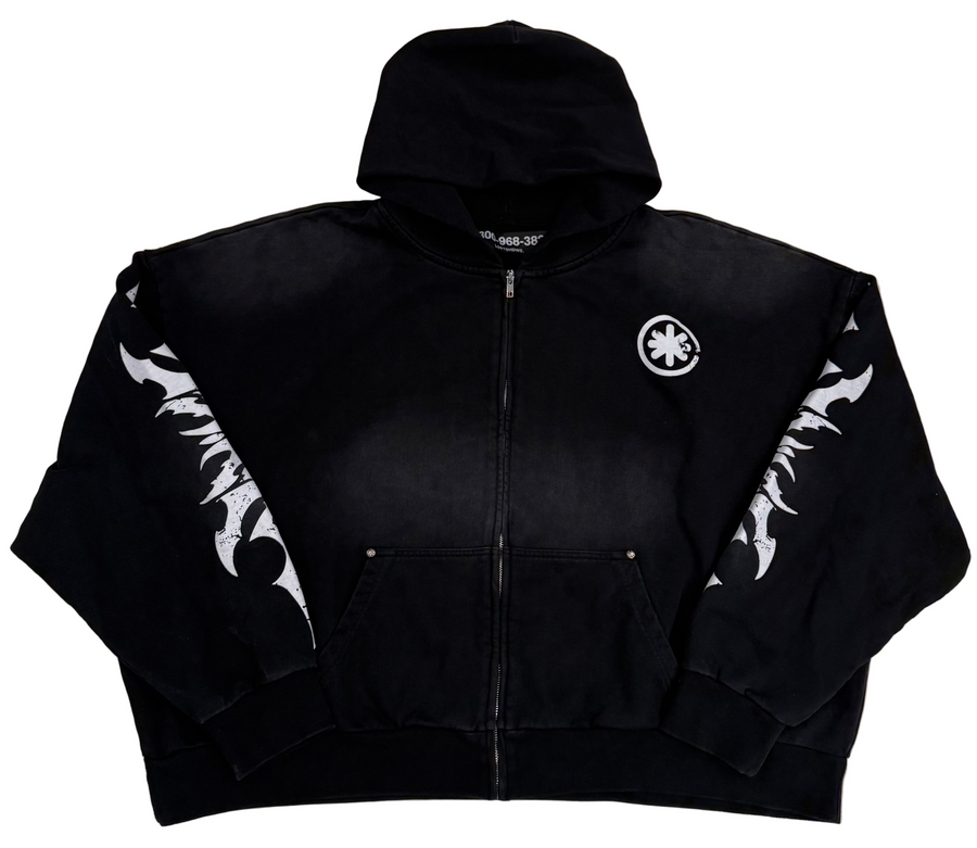 BF | LOSTSHDWS Complexcon Acid Wash Zip Up [USED XL]