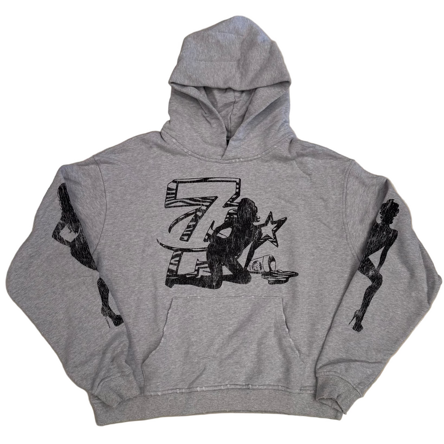 Triple Sevens Trap Logo Hoodie (Grey)