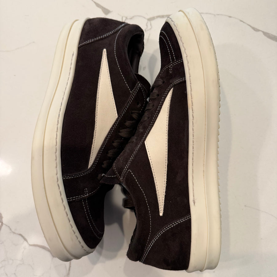 Rick Owens Vintage Mahogany Milk Sneaker (USED 11M)