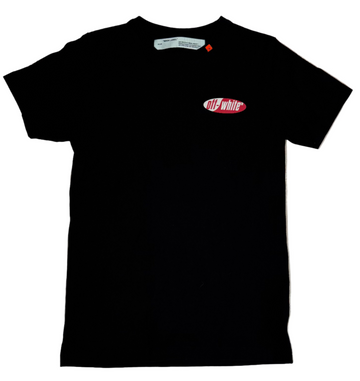 BF |OFF-WHITE Slim Fit Split Logo Print T-Shirt 