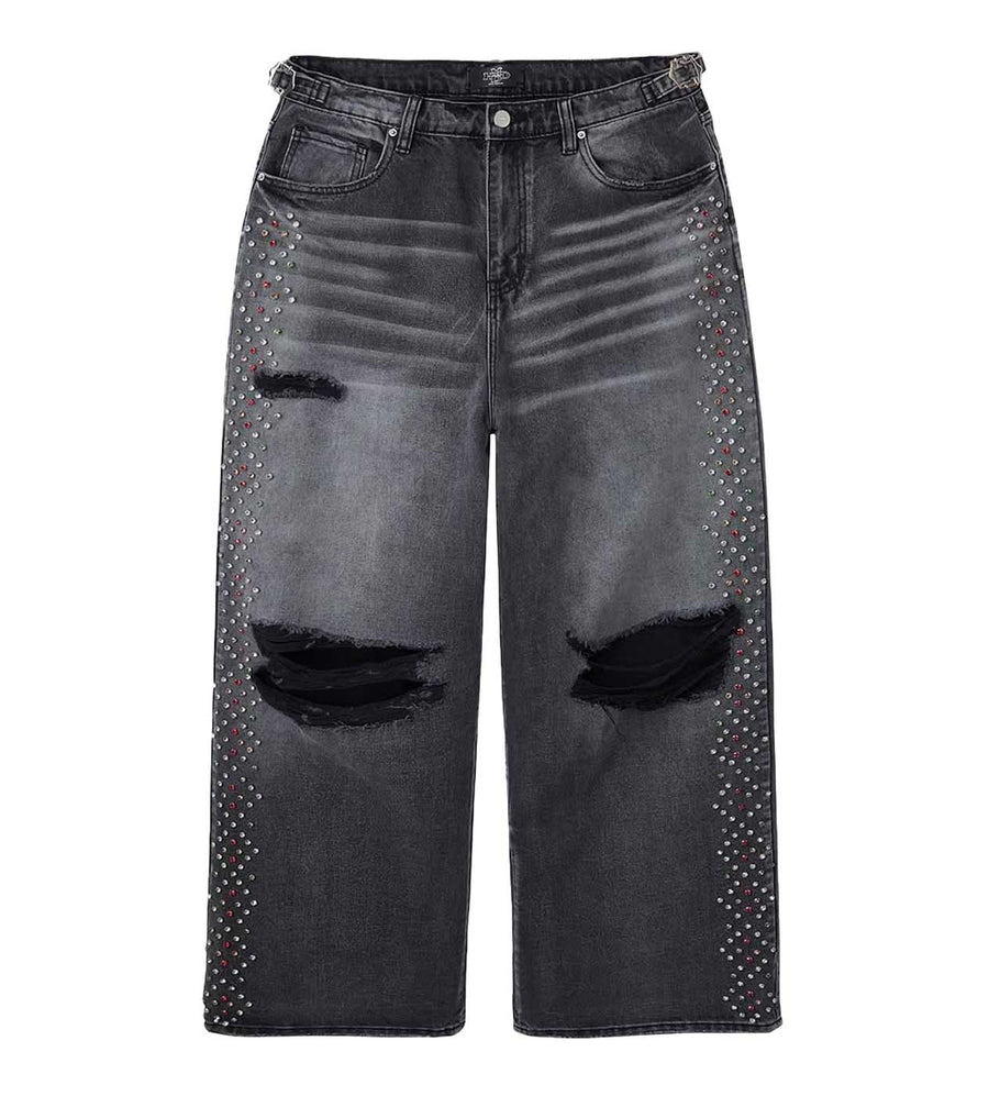 HMDD CRYSTAL H-STAR BAGGIES (BLACK)
