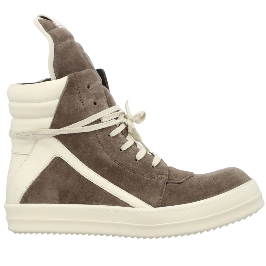 Rick Owens Geobasket Sneakers in Dust/Milk