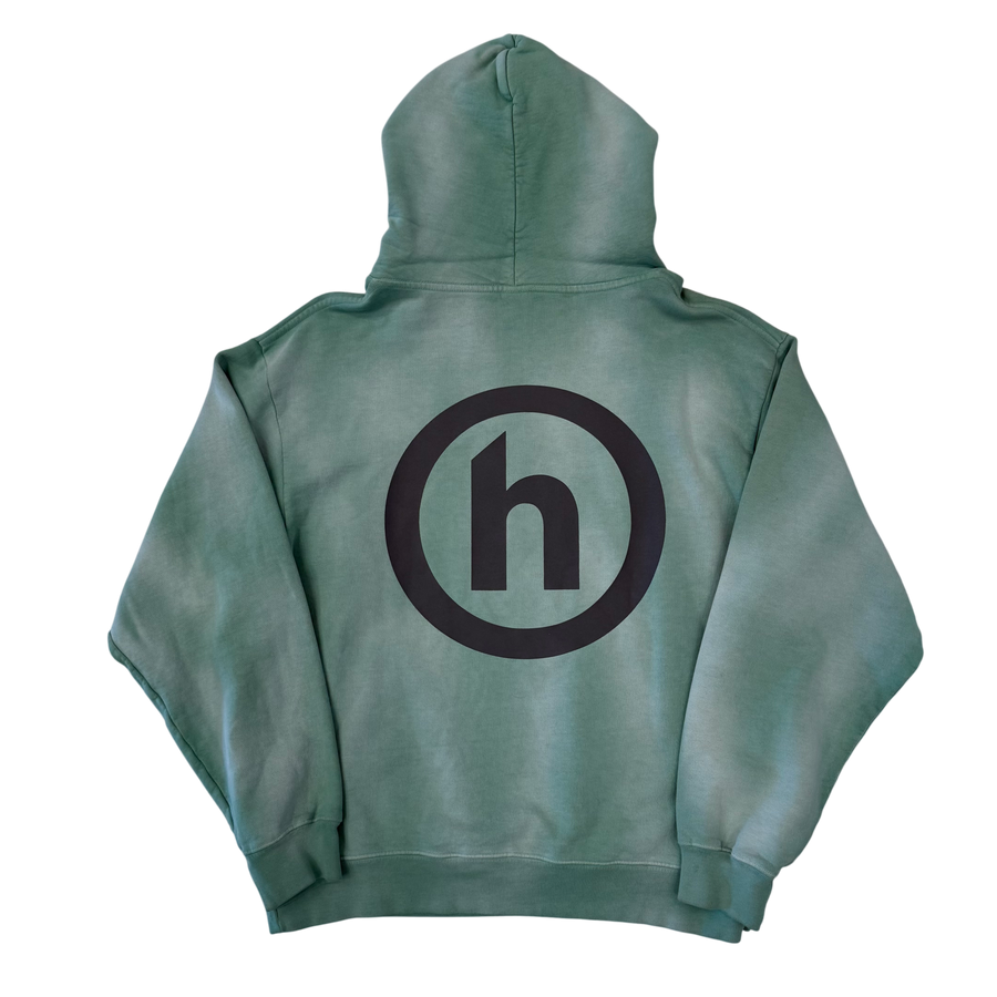 Hidden H Logo Vintage Wash Hoodie 