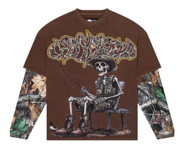 Godspeed Gone Fishing Layered T-Shirt 