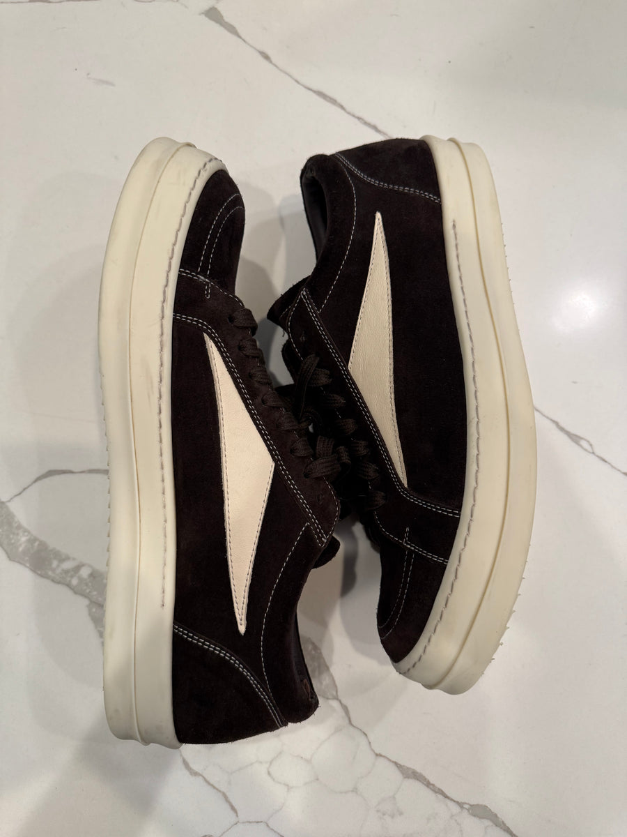 Rick Owens Vintage Mahogany Milk Sneaker (USED 11M)