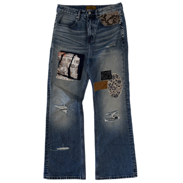Birth of Royal Child Patchwork Fade Denim Pants [USED S]