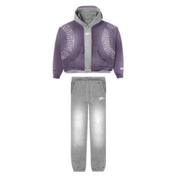 RoughPlay Double Hood Sweatsuit (Grey)