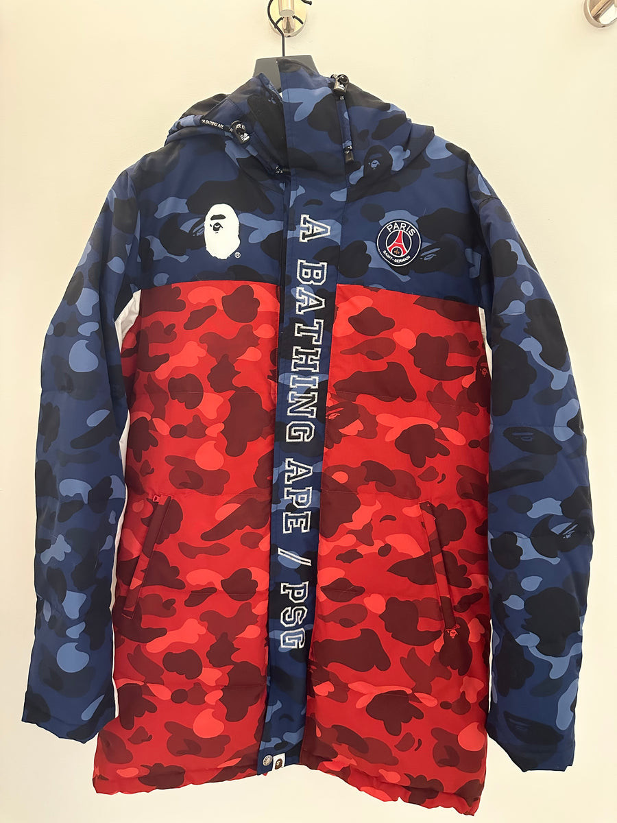 tiger flames hoodie Germain x BAPE Down Jacket