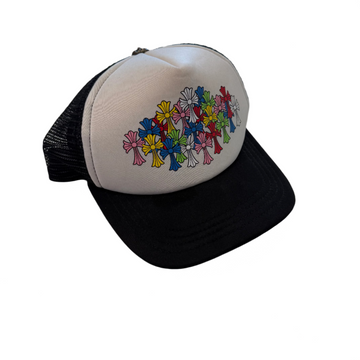 Chrome Hearts Multi Color Crosses Trucker Hat 