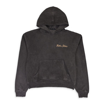 Thirteen Studios Black Oil Wash Hoodie