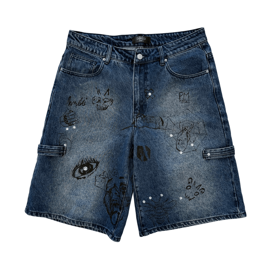 HMDD GRAFITI JORTS [USED M]