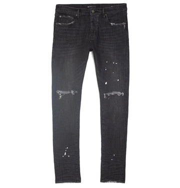 Purple Brand Black Over Spray Jeans
