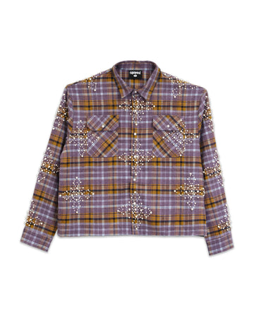 Righteous Pearl Logo Flannel (Purple)