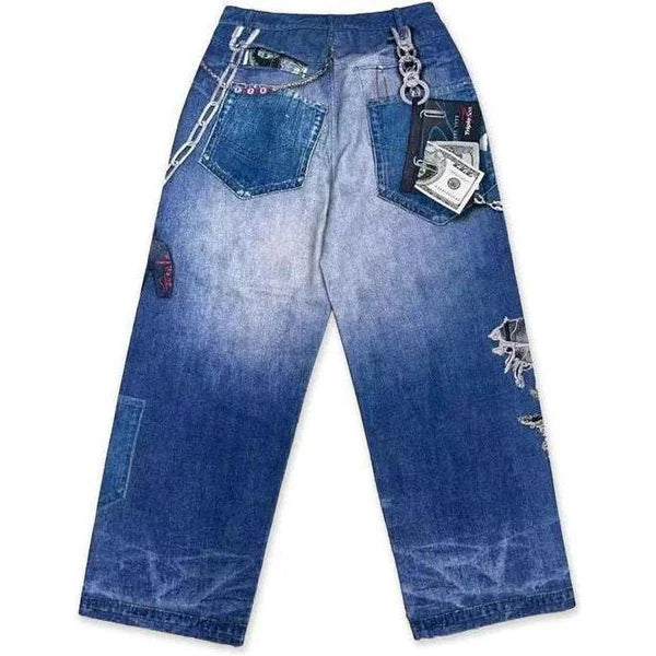 Triple Sevens 2D Denim Jeans (Blue)
