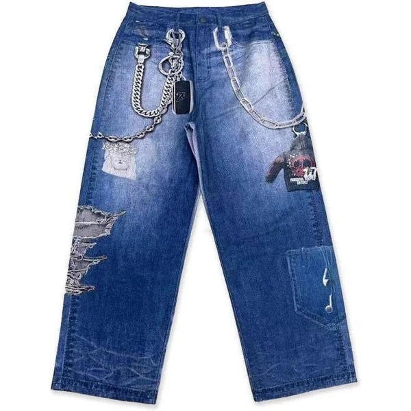 Triple Sevens 2D Denim Jeans (Blue)