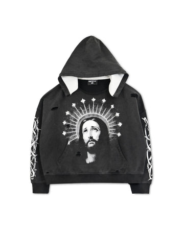Righteous Crown of Light Distressed Hoodie