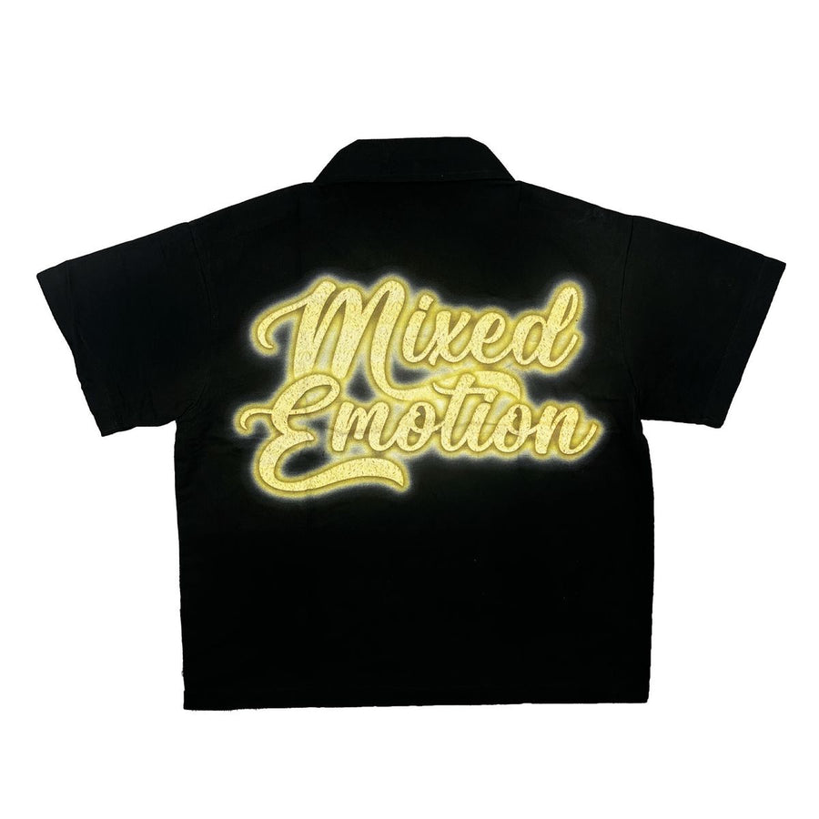 Mixed Emotion Blinded Zip Up Shirt