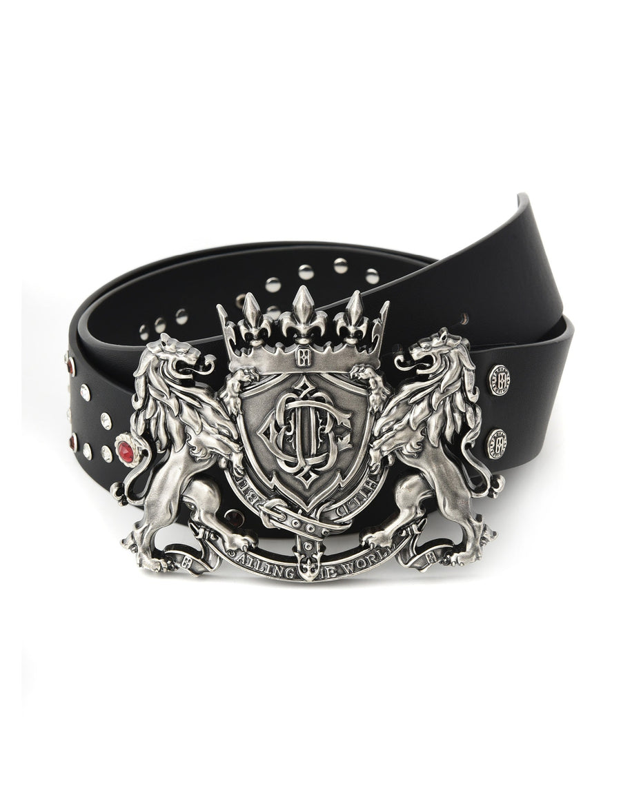BIRTH OF ROYAL CHILD LION MEDAL LEATHER BELT