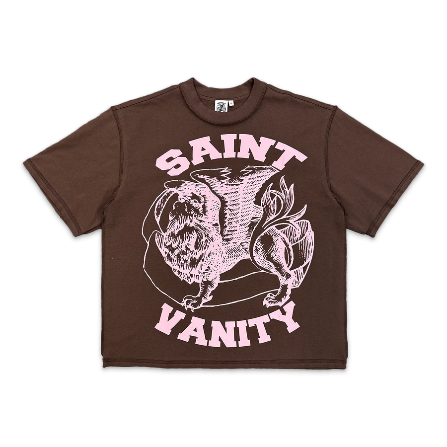 Saint Vanity Brown Pink Griffin Tee
