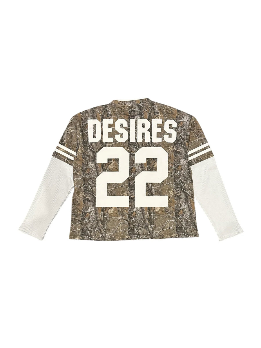 BOTTEGA DESIRES CAMO WAR LONG SLEEVE T-SHIRT