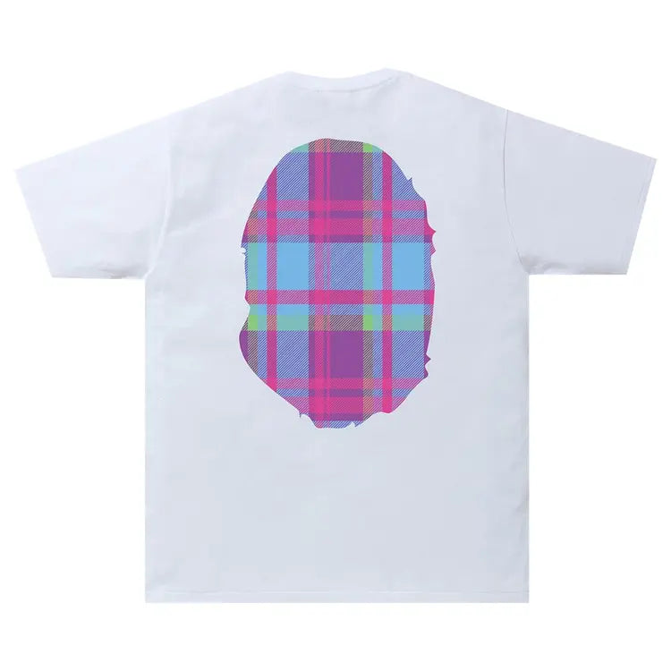 BAPE Check Big Ape Head T-Shirt 