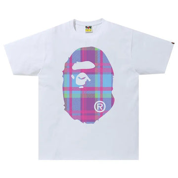 BAPE Check Big Ape Head T-Shirt 