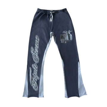 Triple Seven Patchwork Sweats Coal