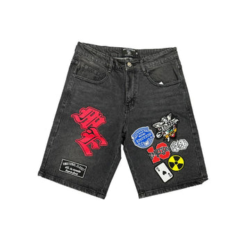 Mixed Emotion Danger Patch Shorts