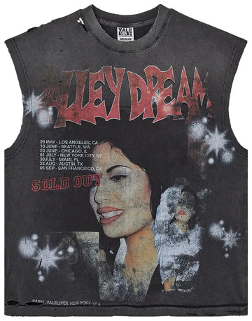 Vale Forever Black LA Flor Muscle Tee