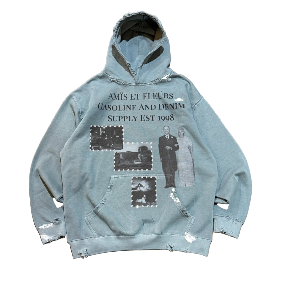 Amis Et Fleurs Gasoline and Denim Supply Hoodie