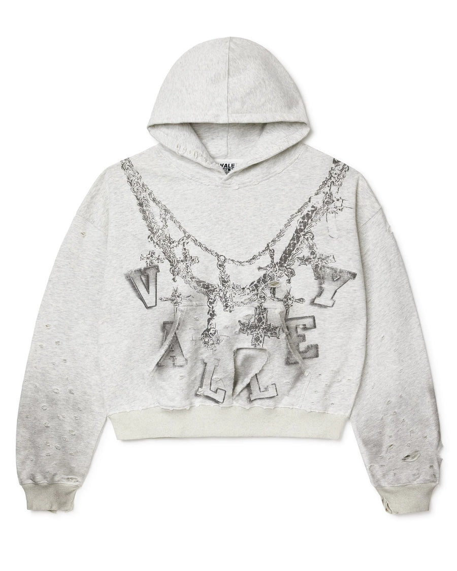 Vale Forever Big Chain Hoodie Grey