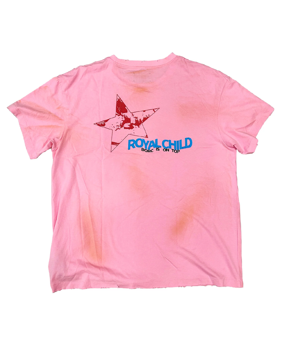 BIRTH OF ROYAL CHILD ”BERRY IS ON TOP” TEE IN PINK